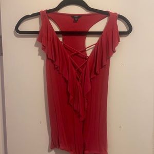 Guess Los Angeles Red, open chest bodysuit